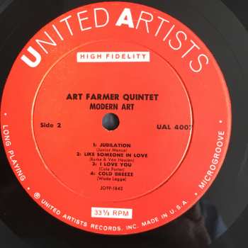 LP Art Farmer: Modern Art