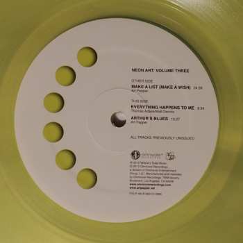 LP Art Pepper: Neon Art: Volume Three CLR