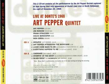 2CD Art Pepper Quintet: Live At Donte's 1968