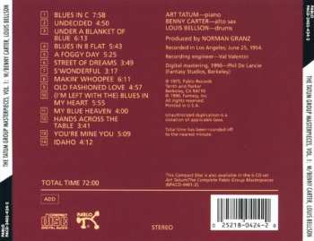 CD Benny Carter: The Tatum Group Masterpieces, Volume One