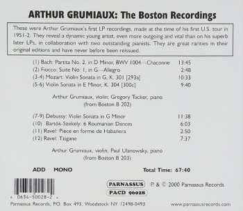 CD Arthur Grumiaux: The Boston Recordings
