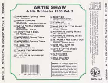 CD Artie Shaw And His Orchestra: The Uncollected Artie Shaw And His Orchestra Vol. 2, 1938