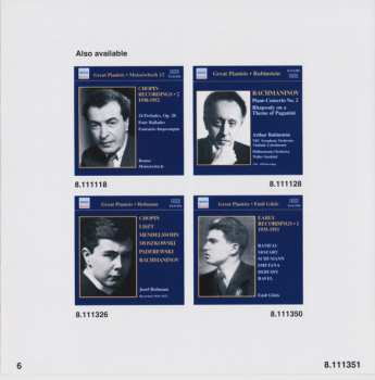 CD Arturo Benedetti Michelangeli: The Early Recordings - 1