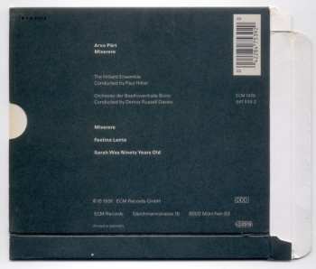 CD Arvo Pärt: Miserere