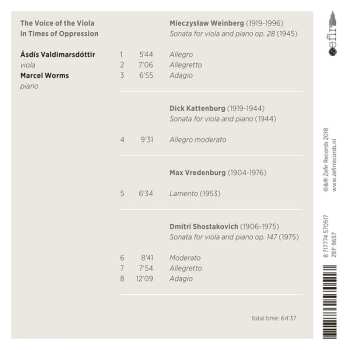 CD Marcel Worms: The Voice Of The Viola In Times Of Oppression