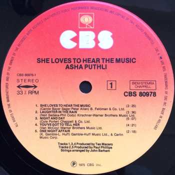 LP Asha Puthli: She Loves To Hear The Music