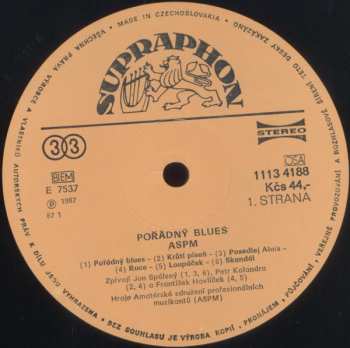 LP ASPM: Pořádný Blues