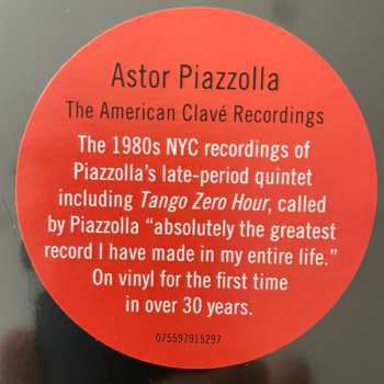 3LP/Box Set Astor Piazzolla: The American Clavé Recordings