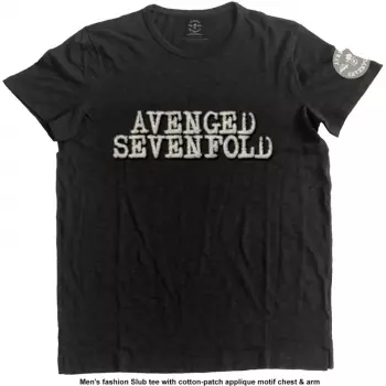 Embroidered T-shirt Logo Avenged Sevenfold & Death Bat 