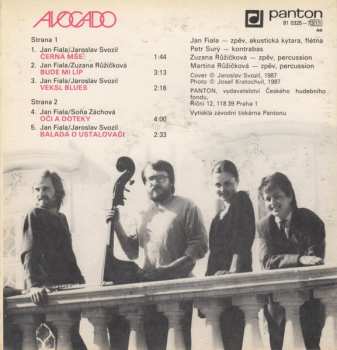 SP Avocado: Černá Mše / Bude Mi Líp / Veksl Blues / Oči A Doteky / Balada O Ustalovači