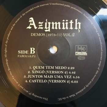 LP Azymuth: Demos (1973-75) Vol. 2