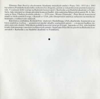 CD Johann Sebastian Bach: Sonatori Chamber Duo Peter Brock Flute Berthold Fritz Harpsichord