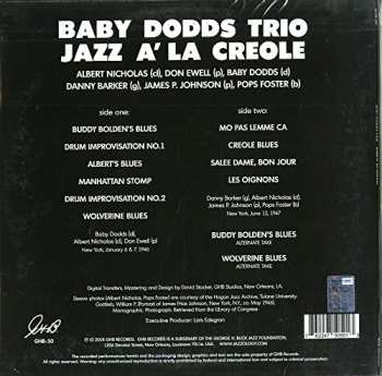 LP Baby Dodds Trio: Jazz À La Creole CLR