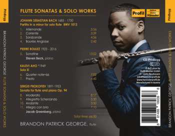 CD Johann Sebastian Bach: Flute Sonatas & Solo Works