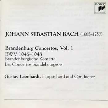 CD Johann Sebastian Bach: The Brandenburg Concertos, Vol. 1: Nos. 1, 2 & 3