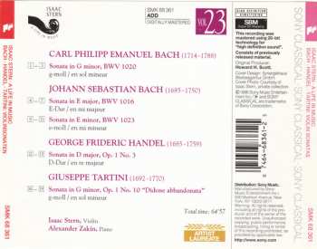 CD Johann Sebastian Bach: Bach: Violin Sonatas BWV 1016, 1020, 1023 / Handel/Tartini: Violin Sonatas