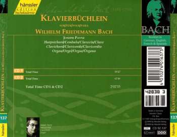 2CD Johann Sebastian Bach: Klavierbüchlein Für Wilhelm Friedemann Bach