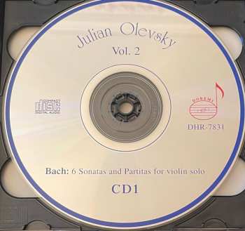 2CD Johann Sebastian Bach: Vol. 2 : 6 Sonatas And Partitas For Violin Solo 