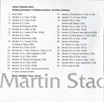 CD Johann Sebastian Bach: Goldberg Variations