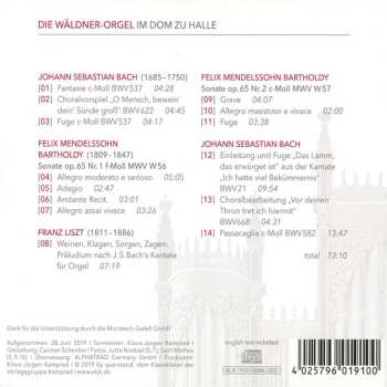 CD Johann Sebastian Bach: Die Wäldner-Orgel Im Dom Zu Halle DIGI