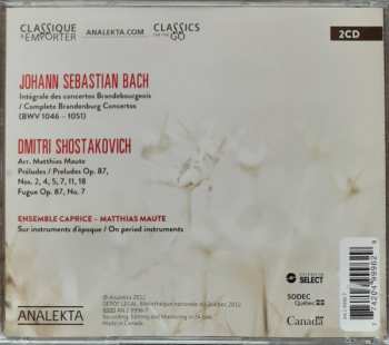 2CD Johann Sebastian Bach: Brandenburg Concertos Brandebourgeois / Preludes Op. 87