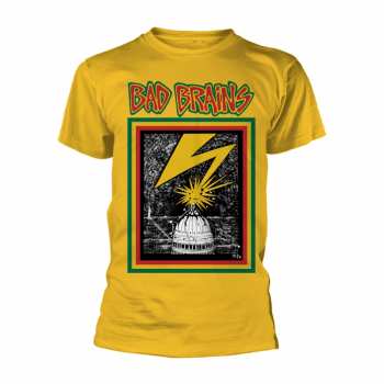 Merch Bad Brains: T-shirt Bad Brains (yellow)