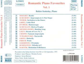 CD Balázs Szokolay: Romantic Piano Favourites Vol.1