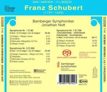 SACD Bamberger Symphoniker: Franz Schubert Symphonien Nos. 1, 3 & 7
