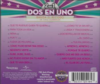 CD Banda El Recodo De Crúz Lizárraga: Por Ti / Más Fuerte Que Nunca 