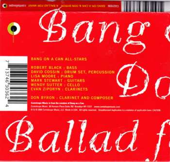 CD Don Byron: A Ballad For Many
