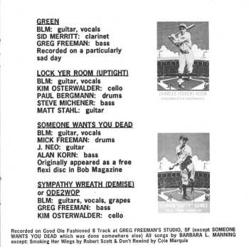 CD Barbara Manning: One Perfect Green Blanket