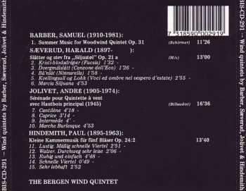CD Paul Hindemith: Wind Quintets By Barber, Sæverud, Jolivet & Hindemith