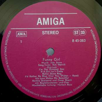 LP Barbra Streisand: Funny Girl (Original Filmmusik)