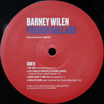 2LP Barney Wilen: French Ballads