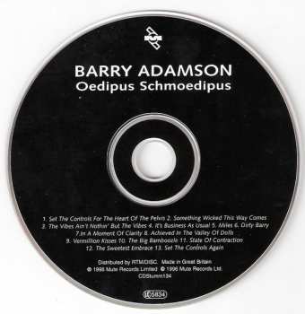 CD Barry Adamson: Oedipus Schmoedipus DIGI