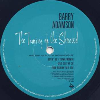 LP Barry Adamson: The Taming Of The Shrewd
