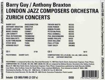 2CD Anthony Braxton: Zurich Concerts