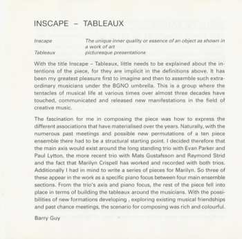 CD Barry Guy New Orchestra: Inscape - Tableaux