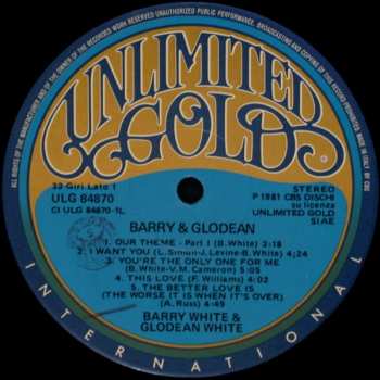 LP Barry White: Barry & Glodean