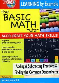 DVD Basic Math Tutor Adding & Subtracting Fractions: Basic Math Tutor Adding & Subtracting Fractions &