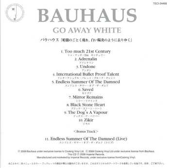 CD Bauhaus: Go Away White DIGI