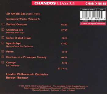 CD The London Philharmonic Orchestra: Orchestral Works, Volume 5: Festival Overture · Christmas Eve · Dance Of The Wild Irravel · Nympholept · Paean · Overture To A Picaresque Comedy · Cortège