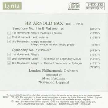 CD Raymond Leppard: Symphony No 1 / Symphony No 7