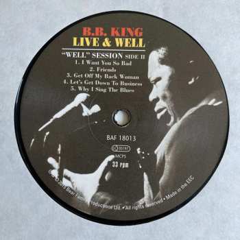 LP B.B. King: Live & Well
