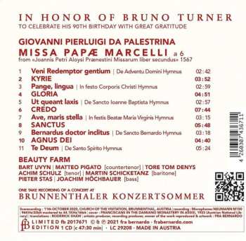 CD Beauty Farm: Missa Papae Marcelli LTD