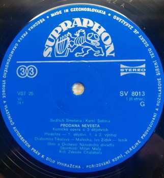 3LP/Box Set Bedřich Smetana: Prodaná Nevěsta