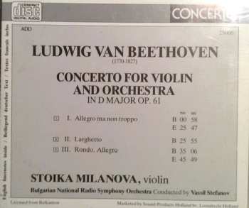 CD Ludwig van Beethoven: Concerto For Violin And Orchestra In D Major Op. 61