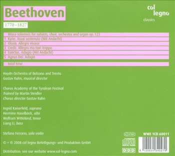 CD Ludwig van Beethoven: Missa Solemnis »Sonst Nur Stille«