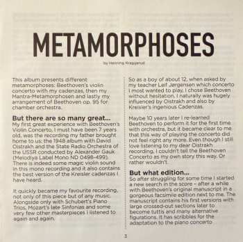CD Ludwig van Beethoven: Metamorphorses