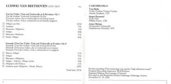 CD Ludwig van Beethoven: String Trio / Serenade